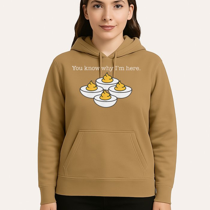 Retro Thanksgiving Dinner You Know Why IM Here Deviled Egg Hoodie