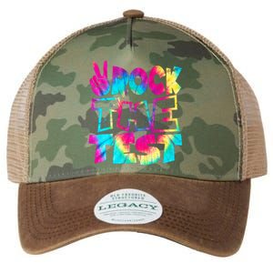 Retro Tie Dye Rock The Test Legacy Tie Dye Trucker Hat