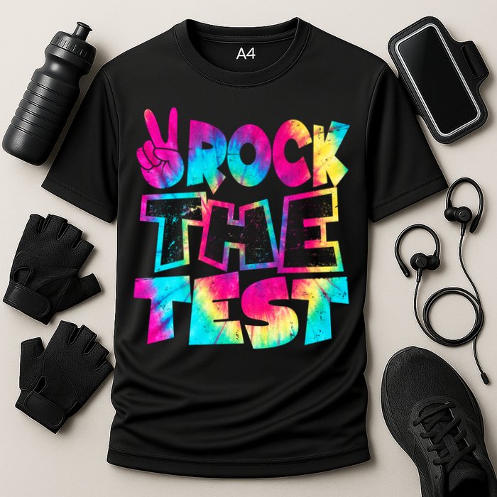 Retro Tie Dye Rock The Test Performance Shirt