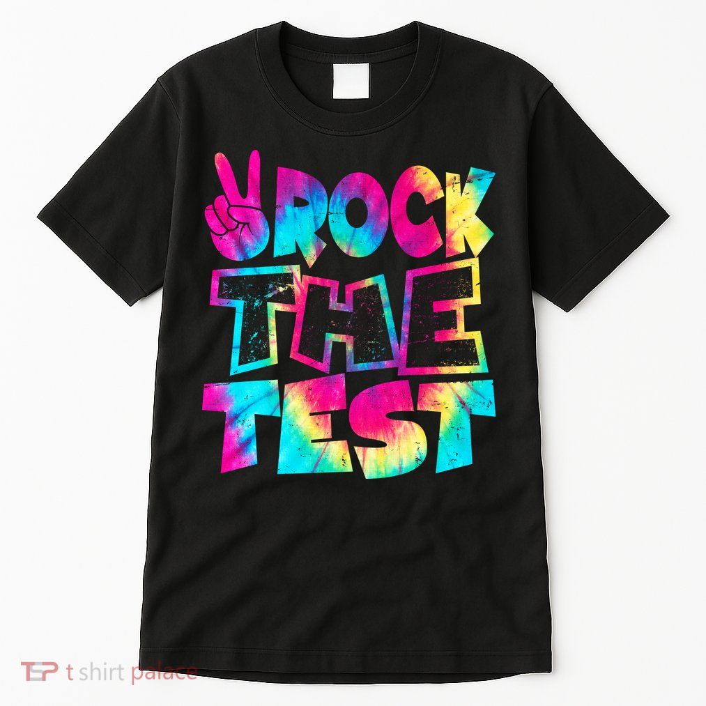 Retro Tie Dye Rock The Test Tall T-Shirt