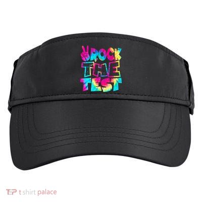 Retro Tie Dye Rock The Test Adult Drive Performance Visor