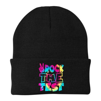 Retro Tie Dye Rock The Test Knit Cap Winter Beanie