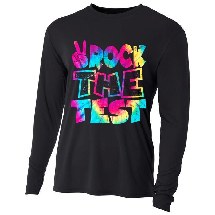 Retro Tie Dye Rock The Test Cooling Performance Long Sleeve Crew
