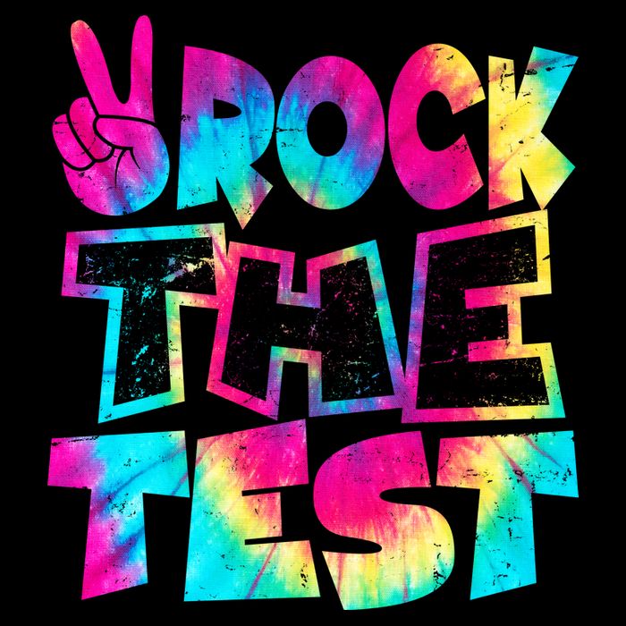 Retro Tie Dye Rock The Test Cooling Performance Long Sleeve Crew