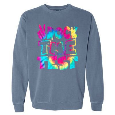 Retro Tie Dye Rock The Test Garment-Dyed Sweatshirt