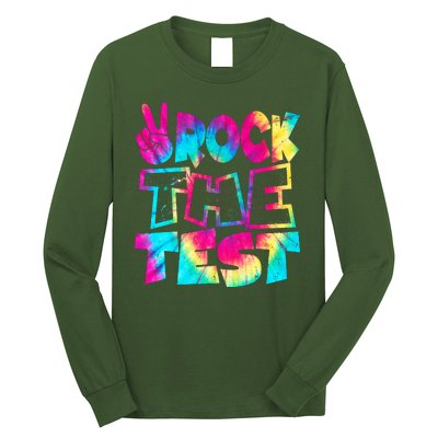 Retro Tie Dye Rock The Test Long Sleeve Shirt