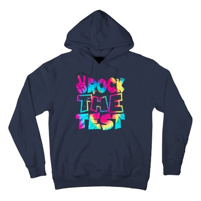 Retro Tie Dye Rock The Test Hoodie