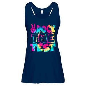 Retro Tie Dye Rock The Test Ladies Essential Flowy Tank