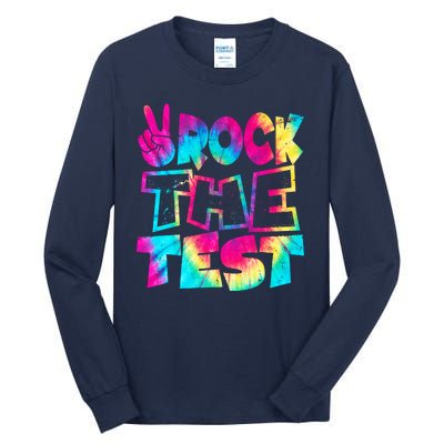 Retro Tie Dye Rock The Test Tall Long Sleeve T-Shirt