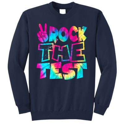 Retro Tie Dye Rock The Test Tall Sweatshirt