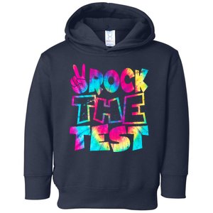 Retro Tie Dye Rock The Test Toddler Hoodie