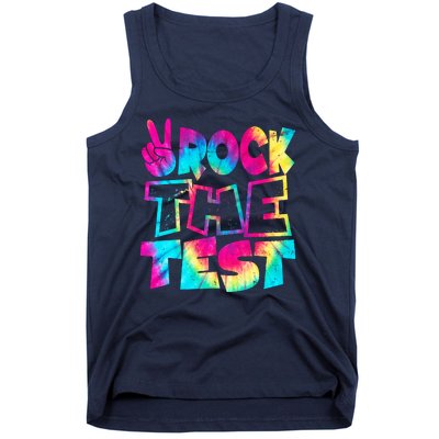 Retro Tie Dye Rock The Test Tank Top