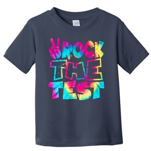 Retro Tie Dye Rock The Test Toddler T-Shirt