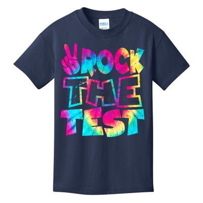 Retro Tie Dye Rock The Test Kids T-Shirt