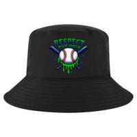 Respect The Drip Baseball Home Plate Ice Cream Dripping Cool Comfort Performance Bucket Hat