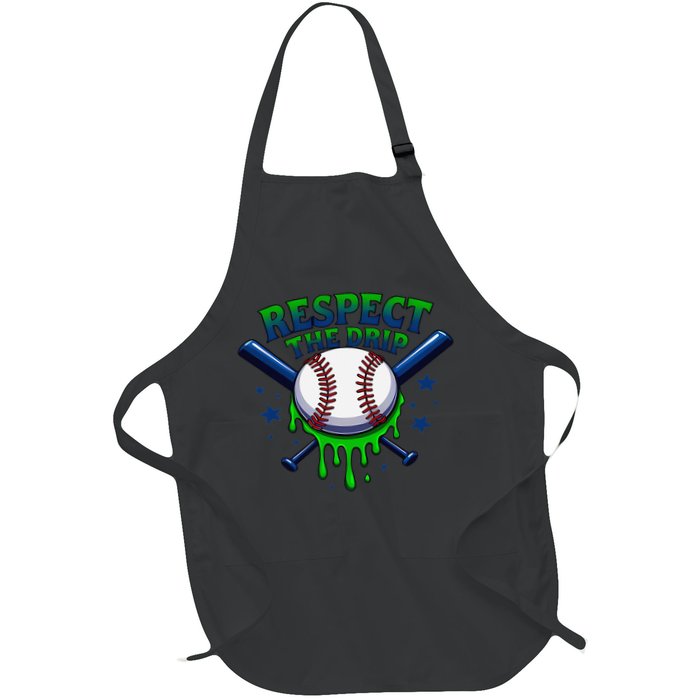 Respect The Drip Baseball Home Plate Ice Cream Dripping Apron