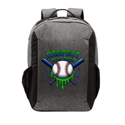 Respect The Drip Baseball Home Plate Ice Cream Dripping Vector Backpack