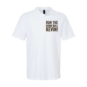 Run The Damn Ball Kevin Funny American Football Meme Softstyle Adult Sport Polo