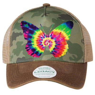 Rainbow Tie Dye Butterfly Tye Die Look Cool Legacy Tie Dye Trucker Hat