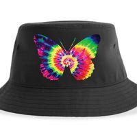Rainbow Tie Dye Butterfly Tye Die Look Cool Sustainable Bucket Hat