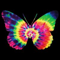 Rainbow Tie Dye Butterfly Tye Die Look Cool Sustainable Bucket Hat