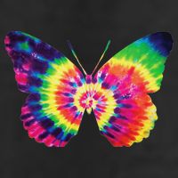 Rainbow Tie Dye Butterfly Tye Die Look Cool 15oz Campfire Ceramic Mug
