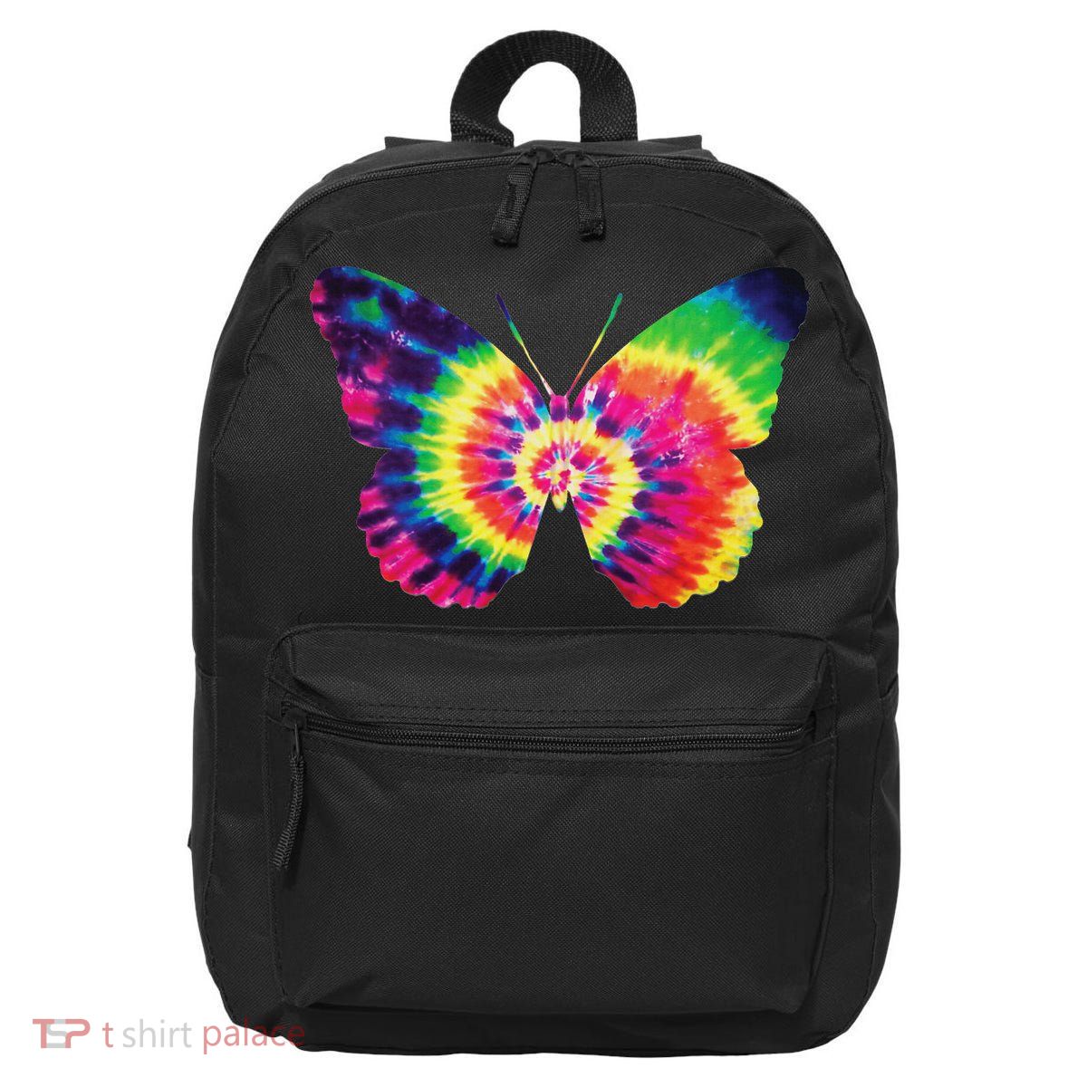 Rainbow Tie Dye Butterfly Tye Die Look Cool 16 in Basic Backpack
