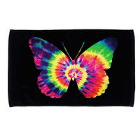 Rainbow Tie Dye Butterfly Tye Die Look Cool Microfiber Hand Towel