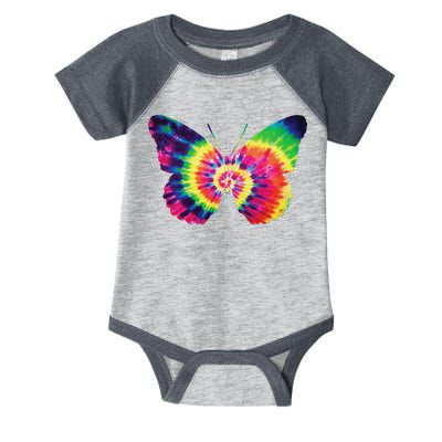 Rainbow Tie Dye Butterfly Tye Die Look Cool Infant Baby Jersey Bodysuit