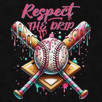 Respect The Drip Ice Cream Dripping Ladies PosiCharge Tri-Blend Wicking Tank