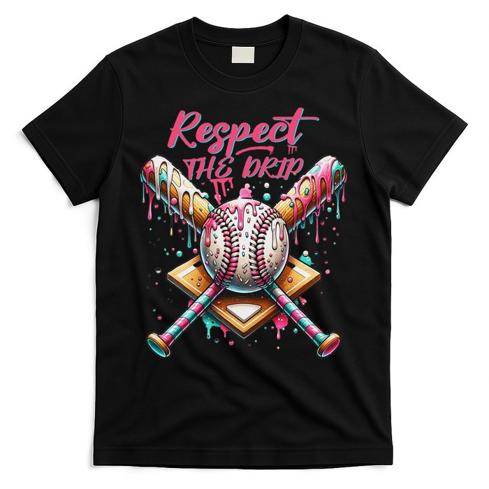 Respect The Drip Ice Cream Dripping T-Shirt