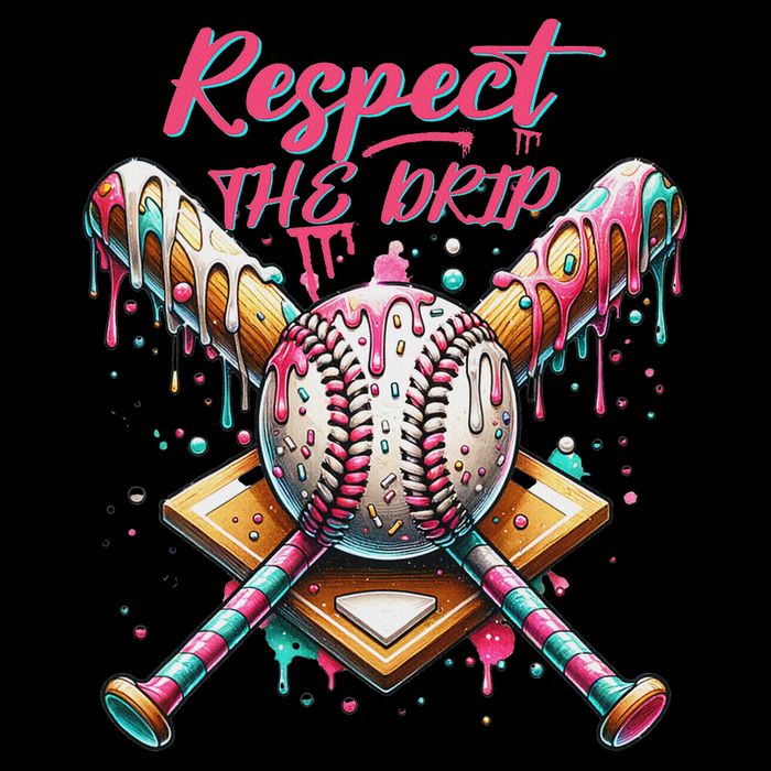 Respect The Drip Ice Cream Dripping T-Shirt