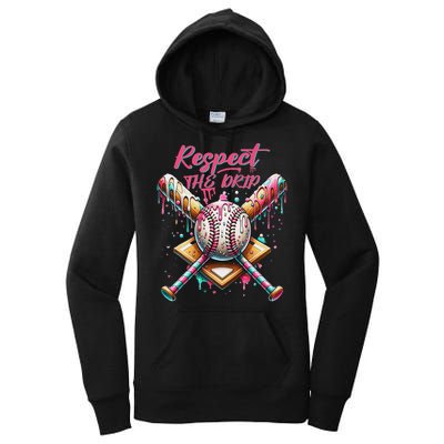 Respect The Drip Ice Cream Dripping Women's Pullover Hoodie