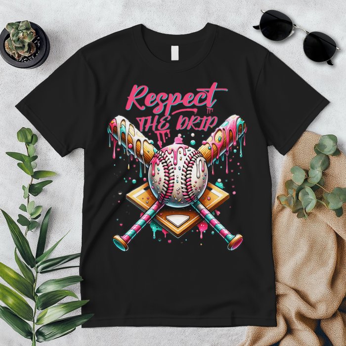 Respect The Drip Ice Cream Dripping Premium T-Shirt