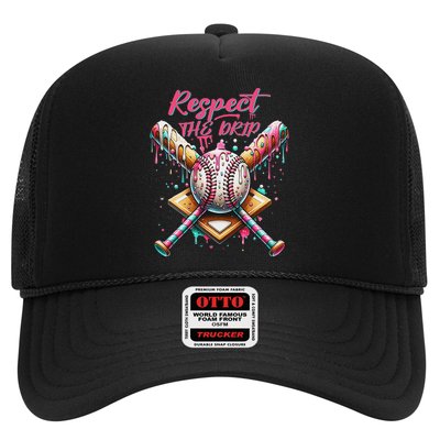 Respect The Drip Ice Cream Dripping Trucker Hat
