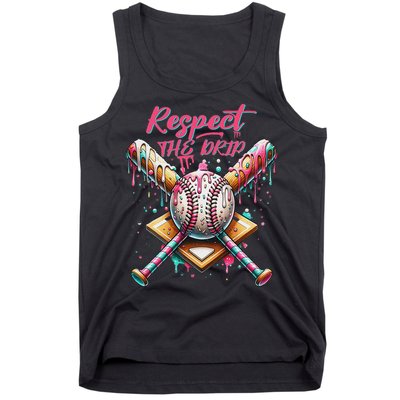 Respect The Drip Ice Cream Dripping Tank Top