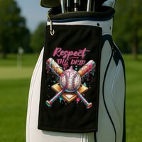 Respect The Drip Ice Cream Dripping Golf Towel