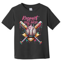 Respect The Drip Ice Cream Dripping Toddler T-Shirt