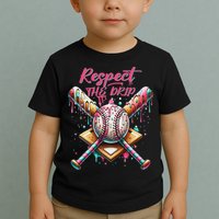 Respect The Drip Ice Cream Dripping Toddler T-Shirt