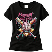 Respect The Drip Ice Cream Dripping Womens T-Shirt