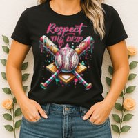Respect The Drip Ice Cream Dripping Womens T-Shirt