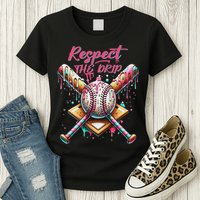 Respect The Drip Ice Cream Dripping Womens T-Shirt