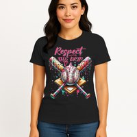 Respect The Drip Ice Cream Dripping Womens T-Shirt