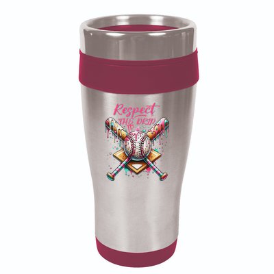 Respect The Drip Ice Cream Dripping 16oz Travel Tumbler