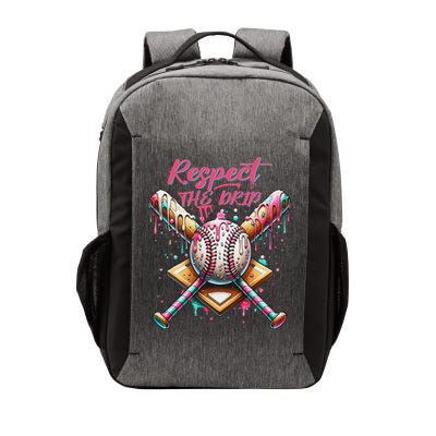 Respect The Drip Ice Cream Dripping Vector Backpack