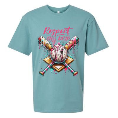 Respect The Drip Ice Cream Dripping Sueded Cloud Jersey T-Shirt