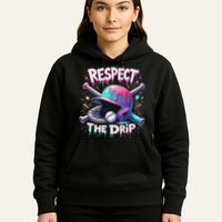 Respect The Drip Baseball Ice Cream Drip Vibes Squad Hoodie