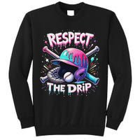 Respect The Drip Baseball Ice Cream Drip Vibes Squad Sweatshirt