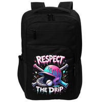 Respect The Drip Baseball Ice Cream Drip Vibes Squad Impact Tech Backpack