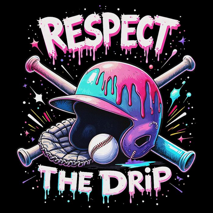 Respect The Drip Baseball Ice Cream Drip Vibes Squad Impact Tech Backpack